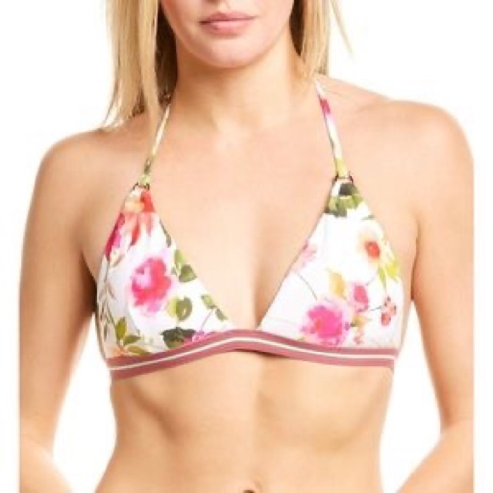 Nanette Lepore floral bikini top